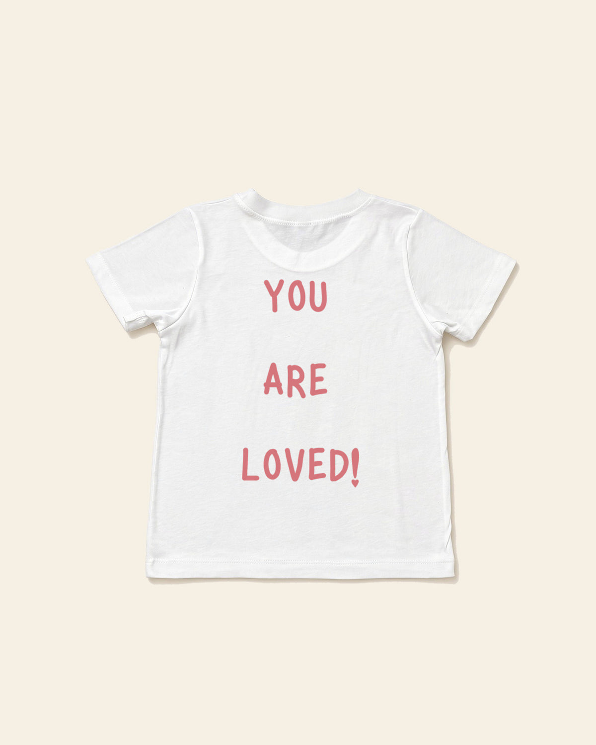 Smile - Toddler Organic Cotton Tee, white, back