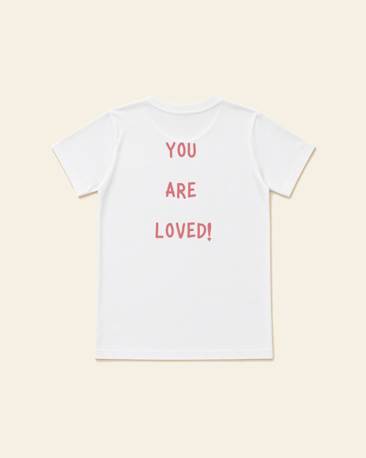 Smile - Youth Classic Cotton Tee, white, back