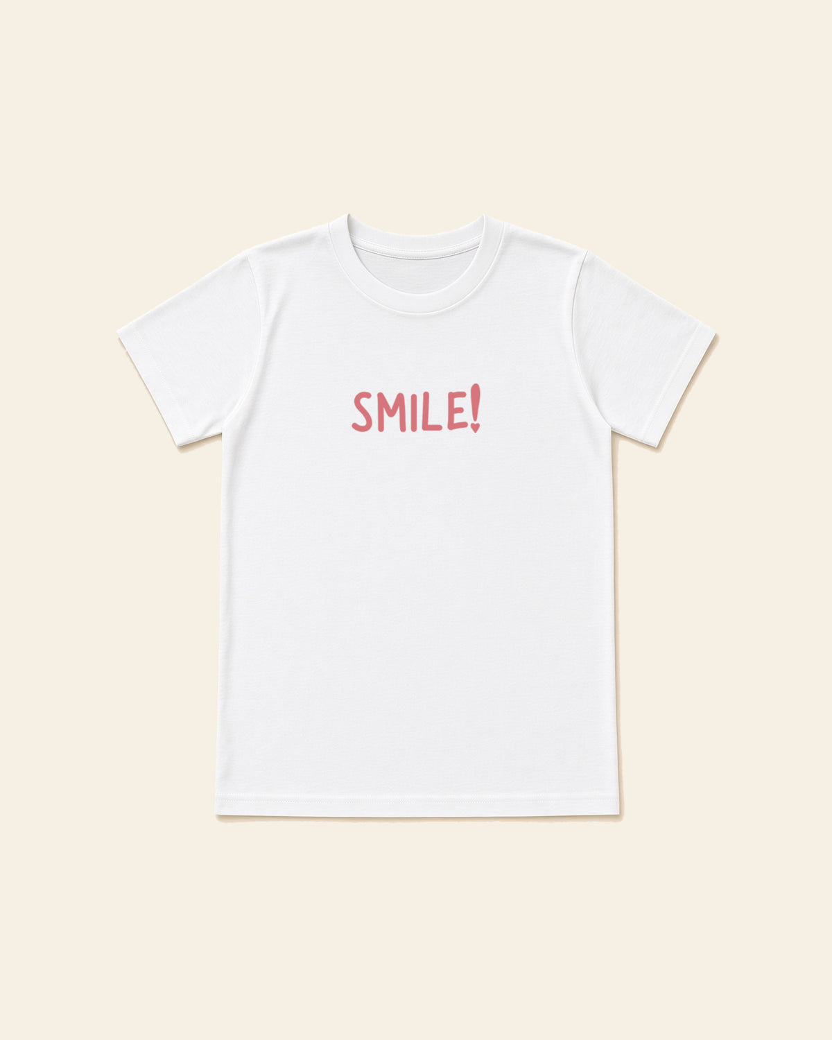 Smile - Youth Classic Cotton Tee, white, front