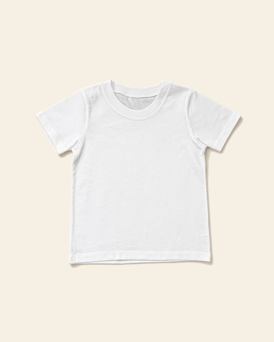 The Ever - Toddler Organic Cotton Tee, white, front