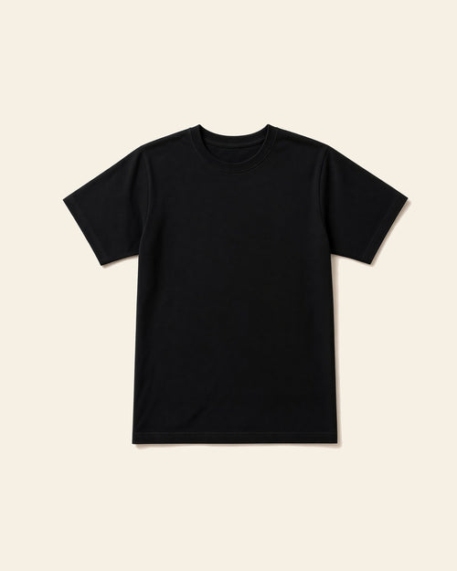 The Anchor - Adult Heavyweight Cotton Tee, black, front