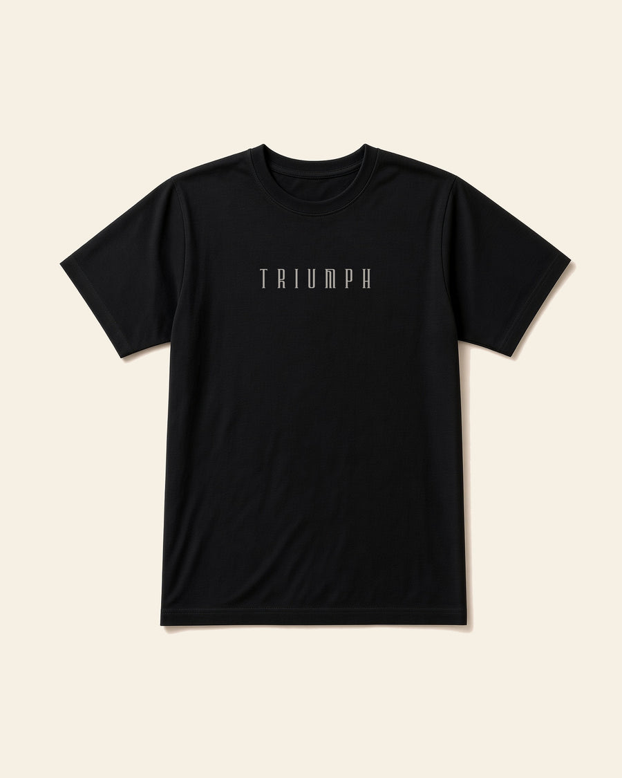 Triumph - Adult Everyday Cotton Tee, black, front