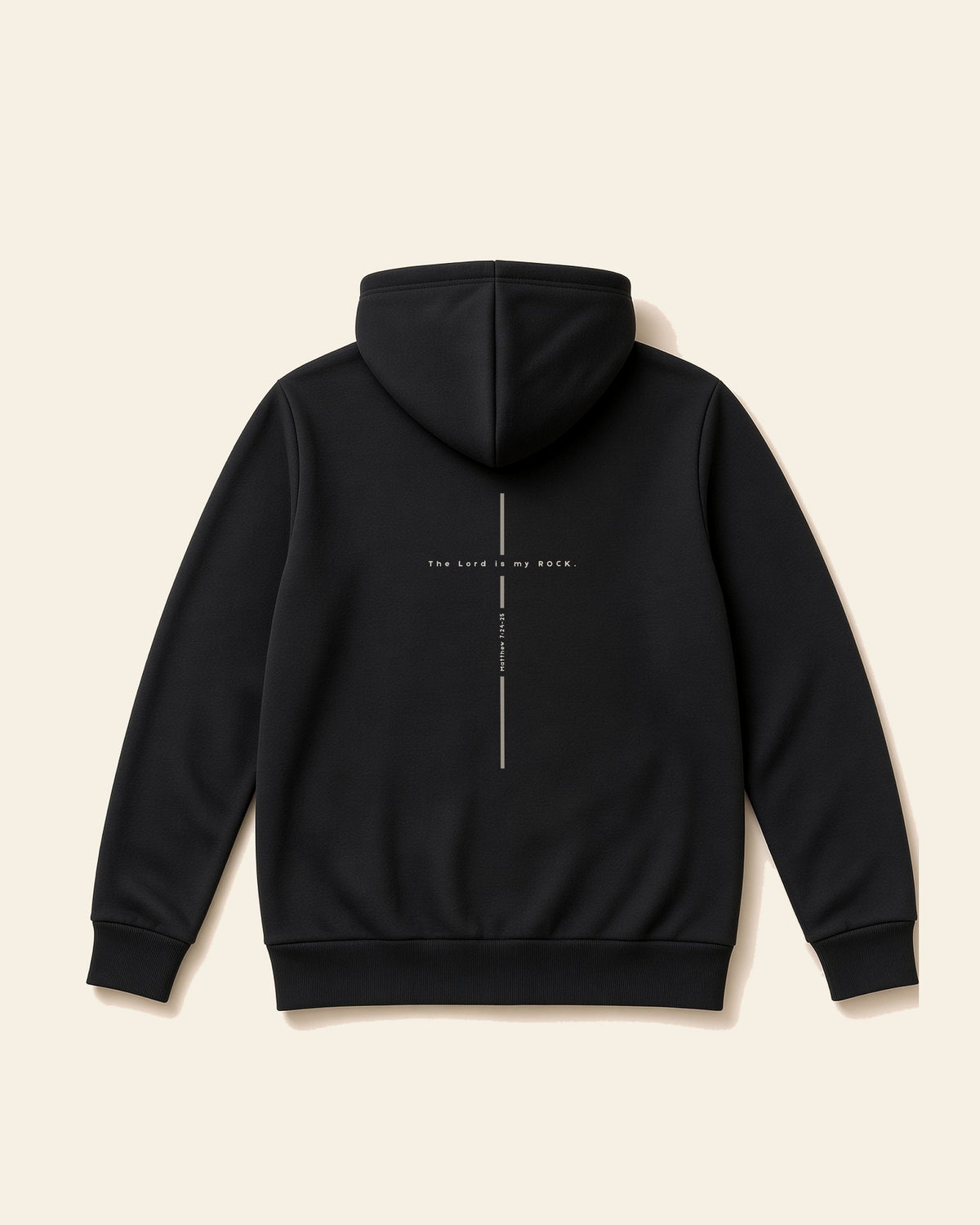 Matthew Cross - Adult Heavyweight Fleece Hoodie, black, back