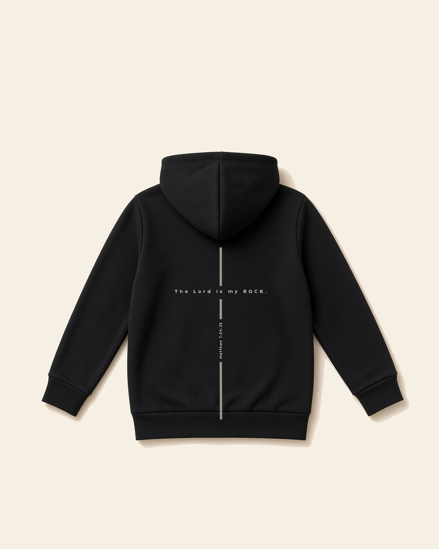 Matthew Cross - Toddler Fleece Hoodie, black, back