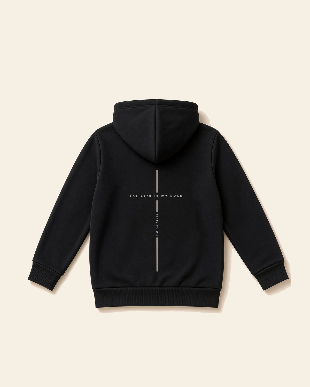 Matthew Cross - Youth Fleece Hoodie, black, back