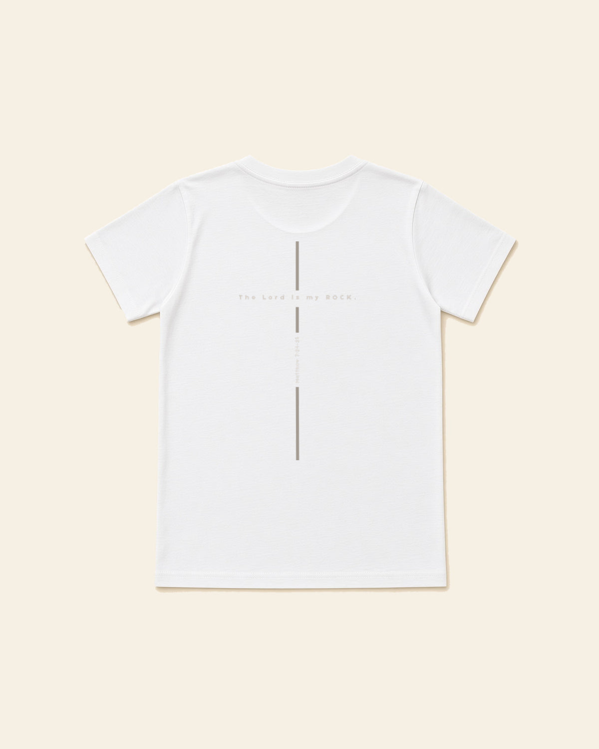 Matthew Cross - Youth Classic Cotton Tee, white, back