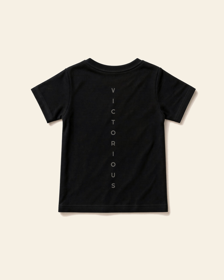 Victorious - Toddler Organic Cotton Tee, black, back