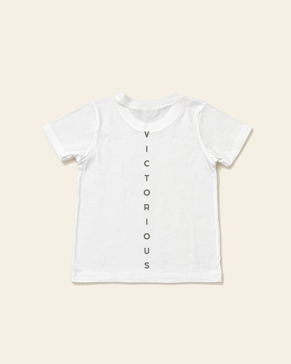 Victorious - Toddler Organic Cotton Tee, white, back