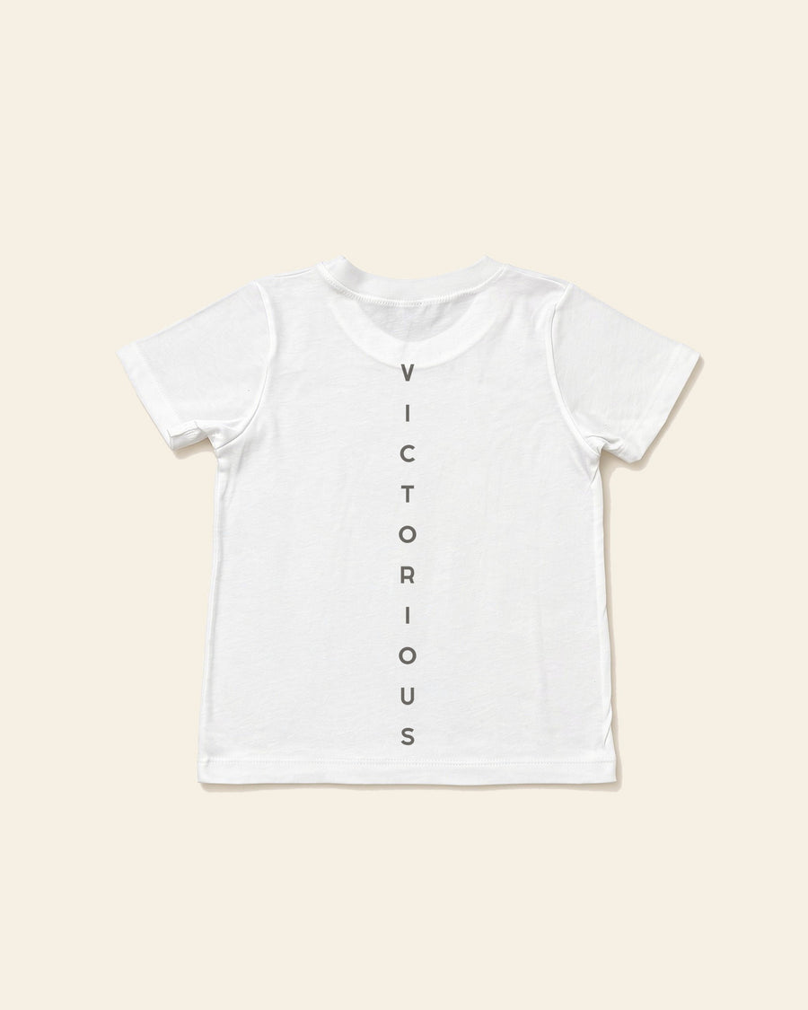 Victorious - Toddler Organic Cotton Tee, white, back