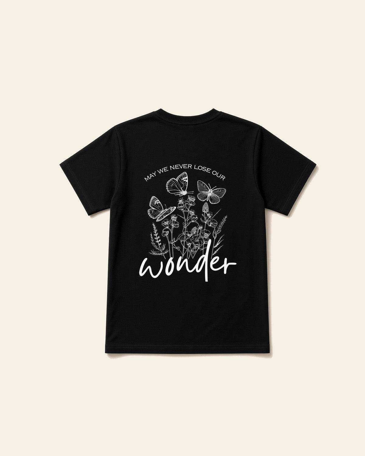 Wonder - Adult Heavyweight Cotton Tee, black, back