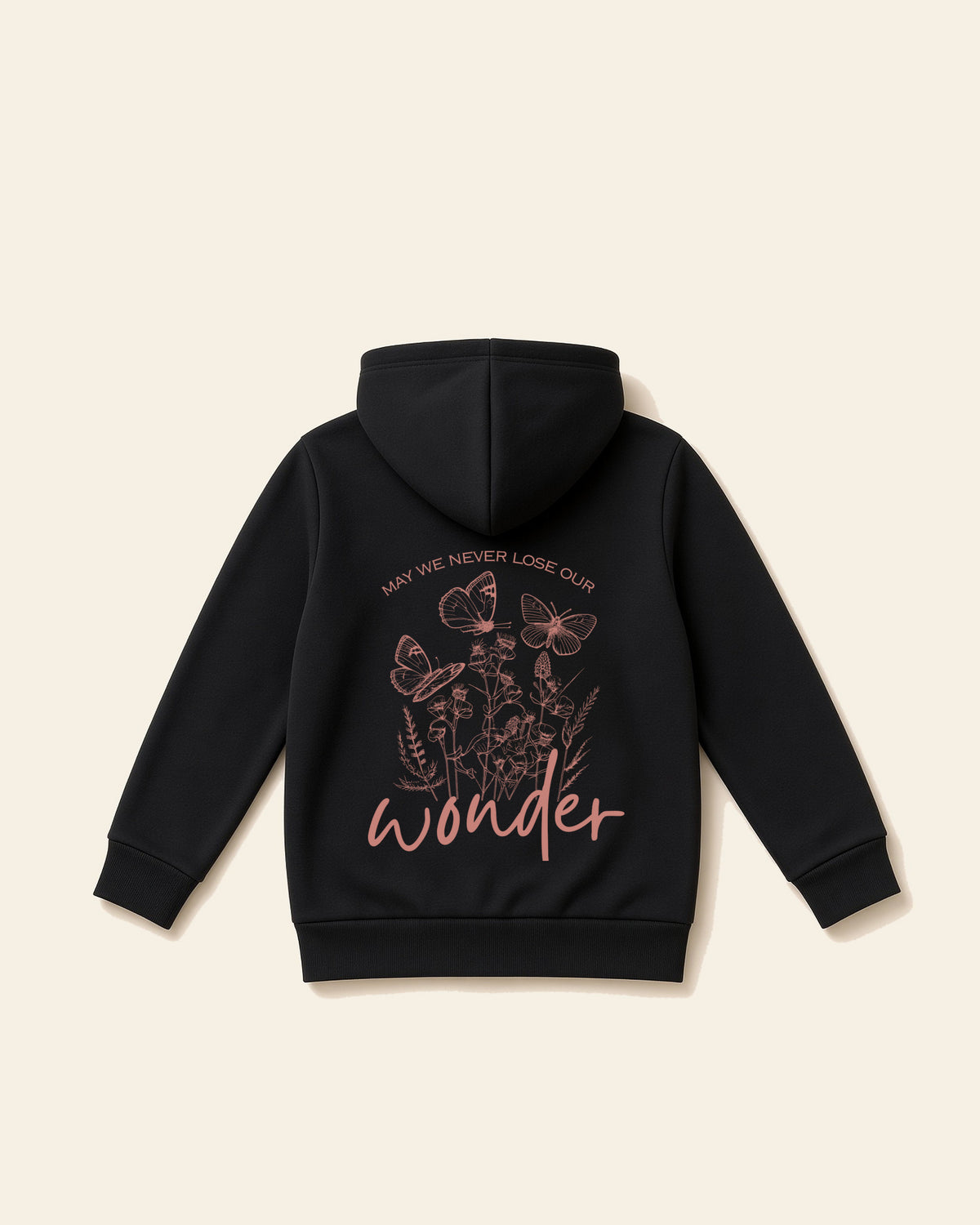 Wonder - Toddler Fleece Hoodie, black, back