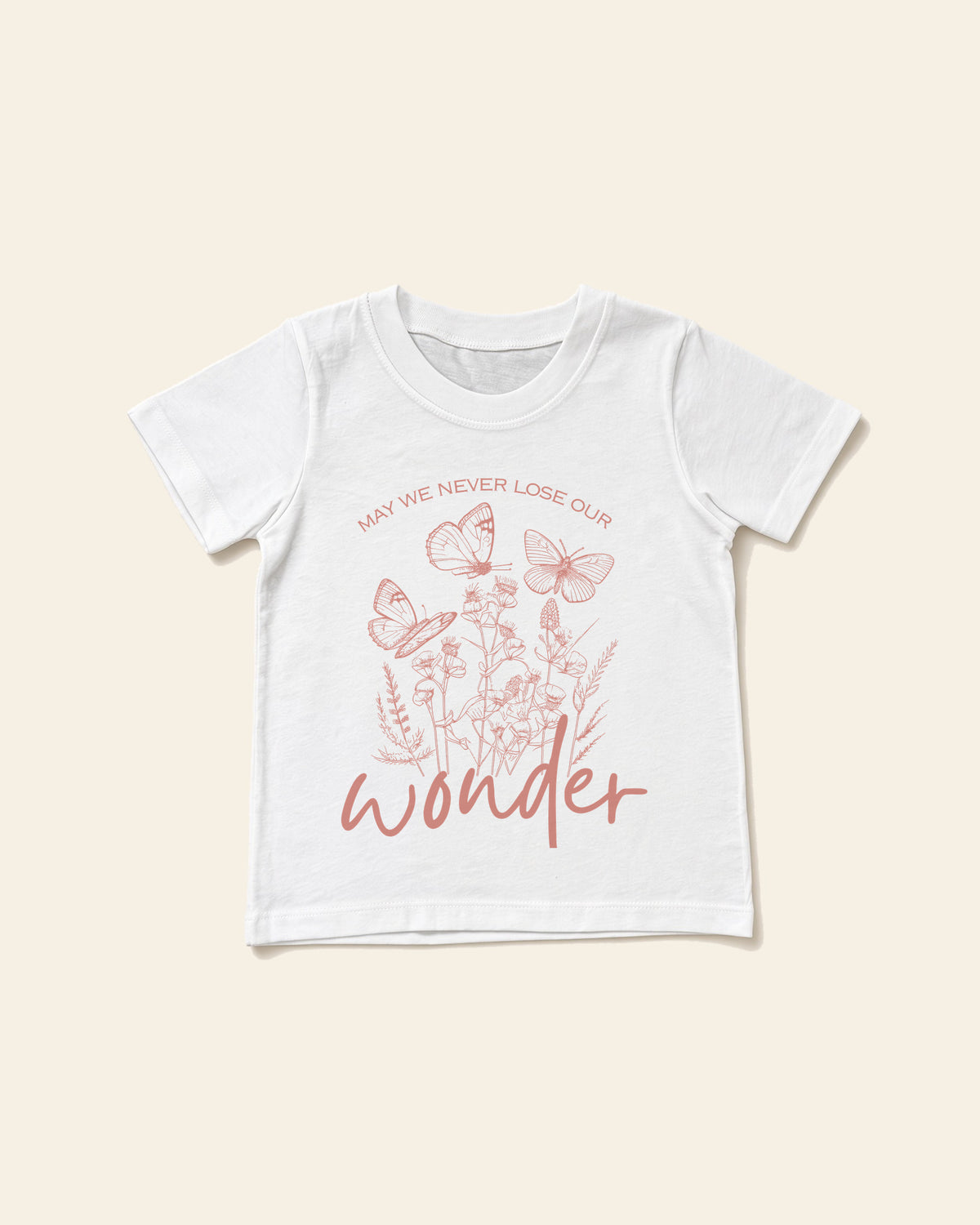 Wonder - Toddler Organic Cotton Tee, white, front