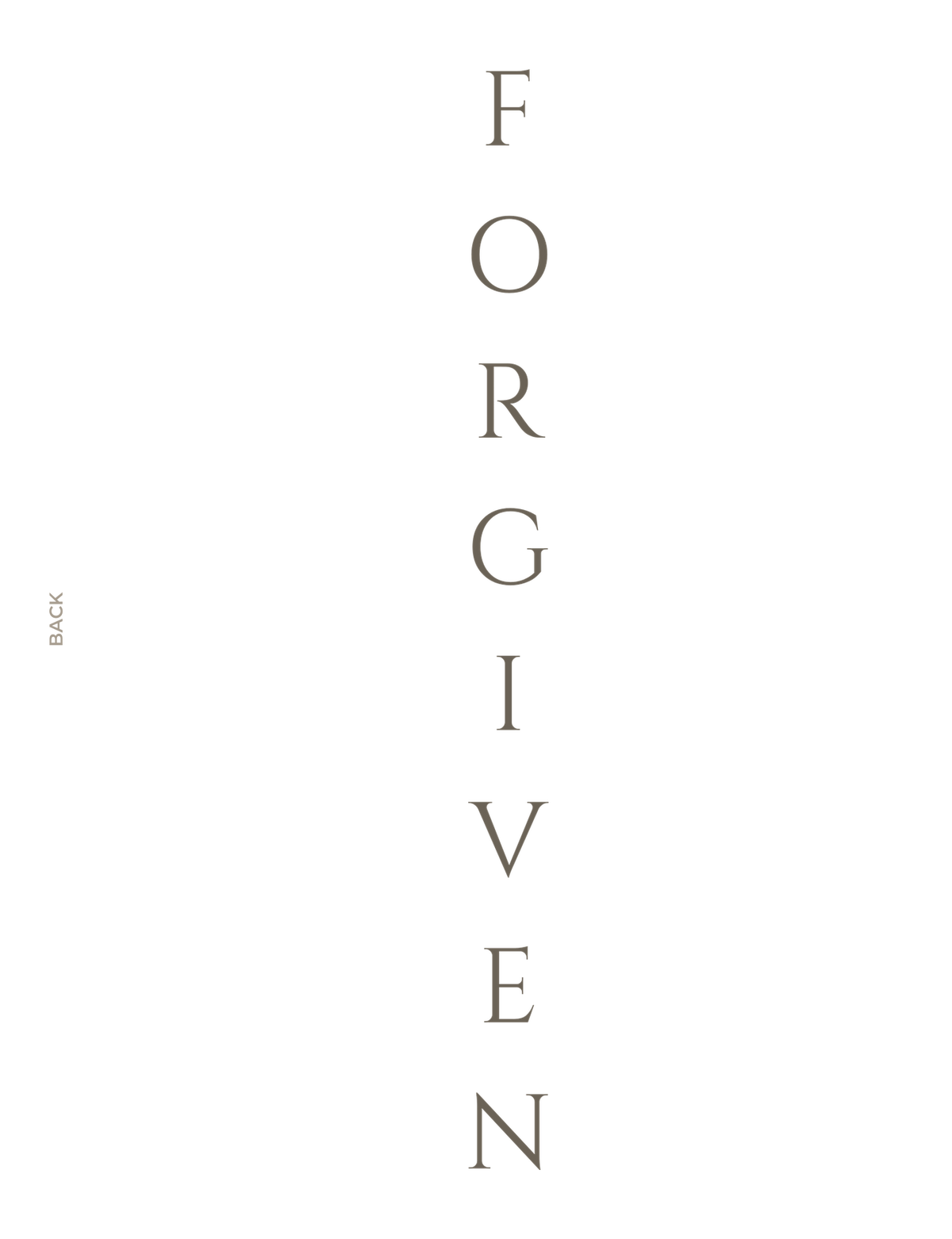 Forgiven