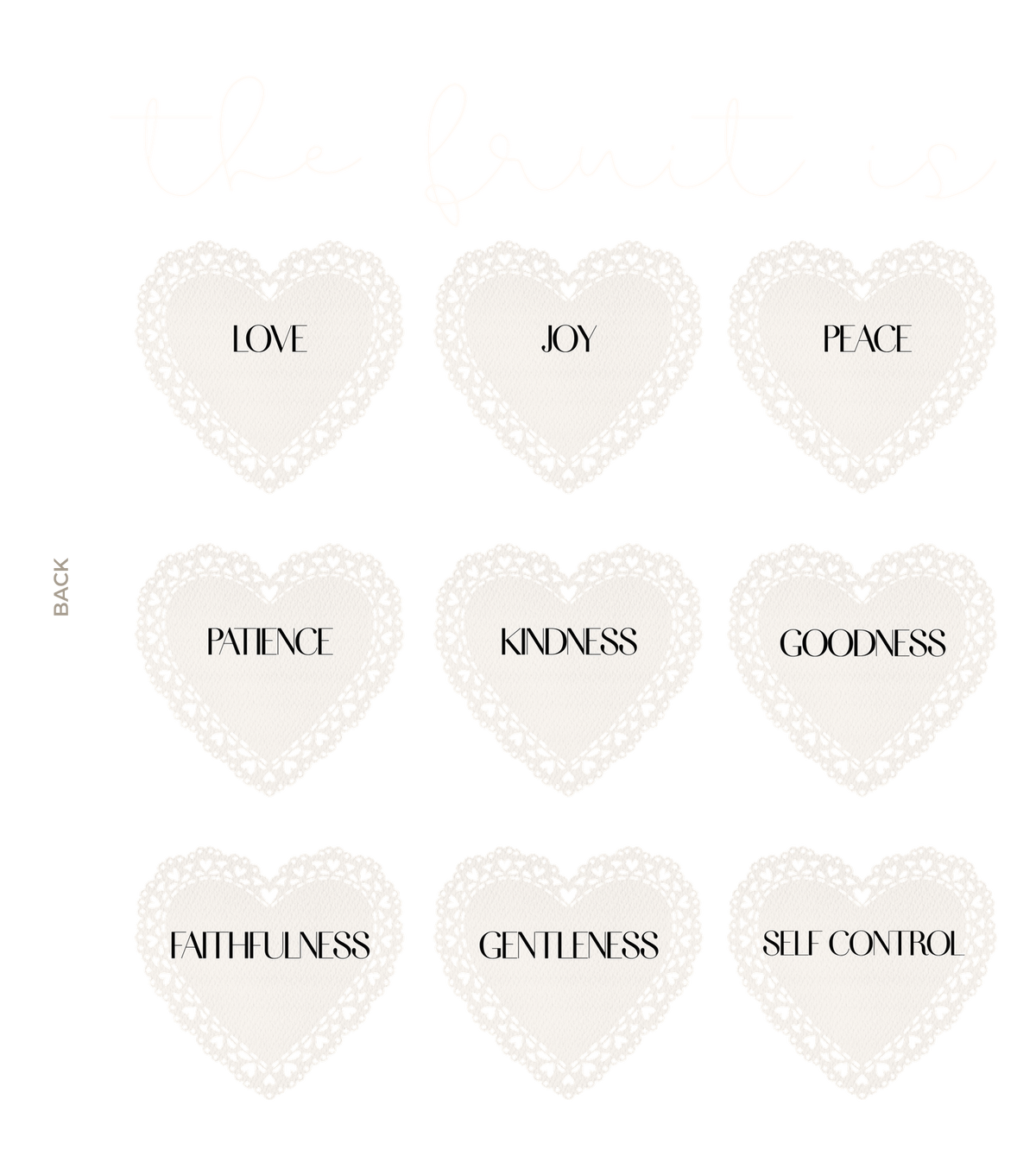 Fruit of the Spirit, the print